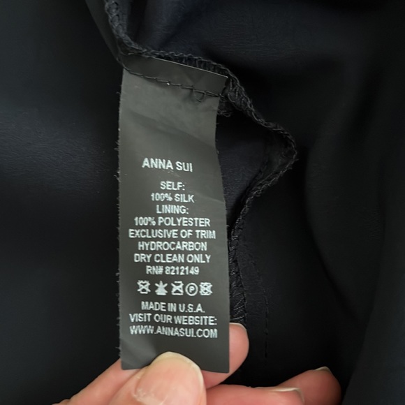 Anna Sui Silk Floral Dress - Picture 8 of 10